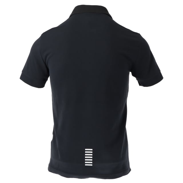 Color: Night Blue 0578 Sleeves: Short Neckline: Collar Details: Rubber logo applied on the front Length: Normal Fit: Regular