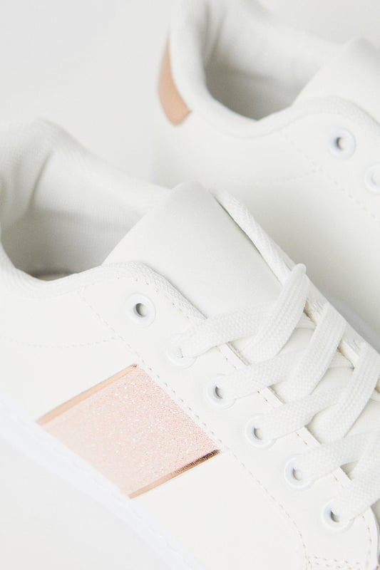 Miss selfridge white trainers discount