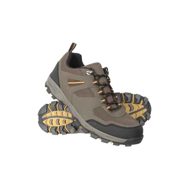 Mountain Warehouse Mens Mcleod Outdoor Wide Walking Shoes (Brown)