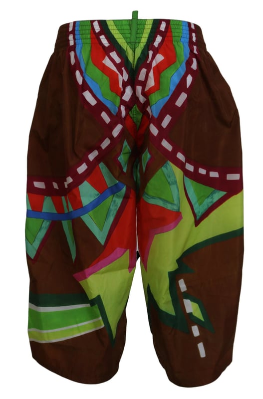 Shorts de baño para hombres de DSQUARED2 con estampado multicolor  
Estilo de bañador tipo boxer  
Fabricado en material 100% poliamida  
Cintura elástica con cierre de cordón  
Detalles de logo  
Gran ajuste y comodidad  
Material: 100% Poliamida