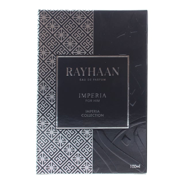 Imperia, launched in 2022, is an Aromatic Woody Chypre fragrance for me by Rayhaan. Perfect for Summer and Winter, this fragrance contains top notes of Mint, Apple, Bergamot Italy and Elemi Philippines. Middle notes of this fragrance are Rose, Jasmine, Sandalwood and Patchouli Indonesia with base notes of Musk, Oakmoss, Cedar Virginia and Amber.