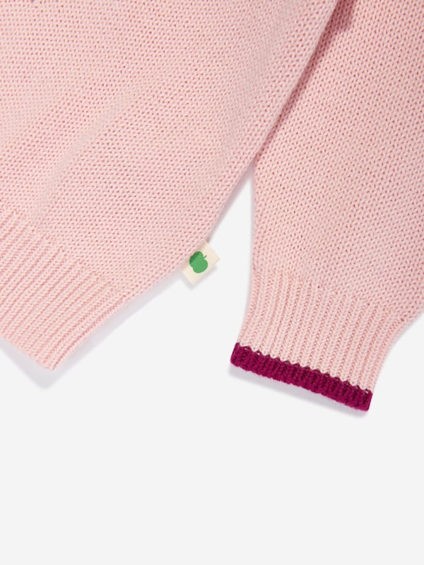 Introducing the exquisite Girls Blackberry Knit Jumper in Pink by the bonnie mob, an essential addition to your girl's AW2024 wardrobe. Elegantly crafted, this jumper is the epitome of chic comfort and style. Key features include: **Luxurious Fabric**: Crafted with premium knits, ensuring lasting comfort and softness.   **Charming Pink Hue**: Vibrant and playful, perfect for brightening up cooler days.   **Signature Style**: Features the bonnie mob's unique, eye-catching knit patterns.   **Versatile Fashion**: Ideal for both casual gatherings and dressier occasions.Elevate her style this season with the Girls Blackberry Knit Jumper. Shop now!