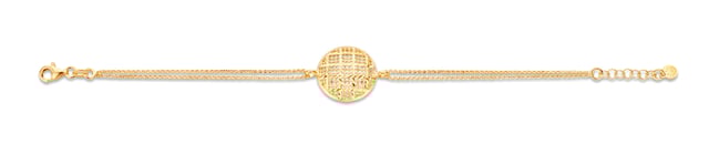 This dazzling Bracelet for Women from Orphelia  is the perfect gift to spoil yourself or a loved one. The Bracelet is made out of 925 Sterling Silver, colored Gold at Length: 19 cm weighing in at 3.3 grams with a Width of 2 cm at its widest point. The Orphelia Women's 925 Sterling Silver Bracelet - Gold ZA-7189/G is delivered in a stunning gift box and carries a two year warranty.
