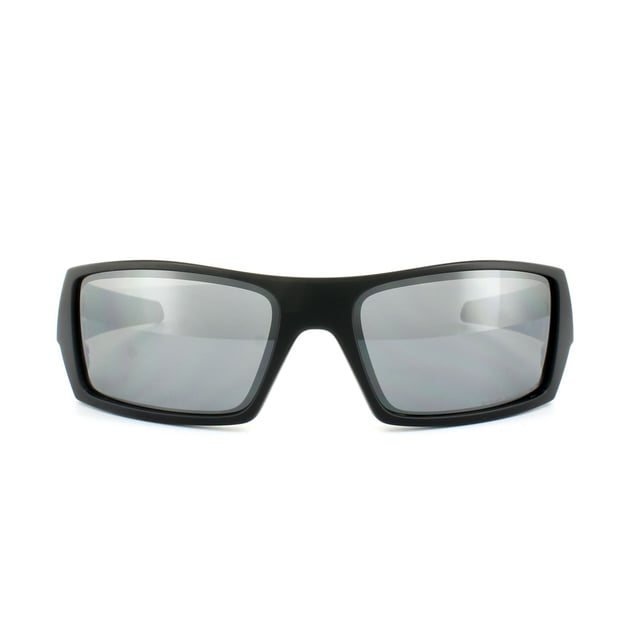 Oakley Wrap Mens Matt Black Black Iridium Polarized Sunglasses