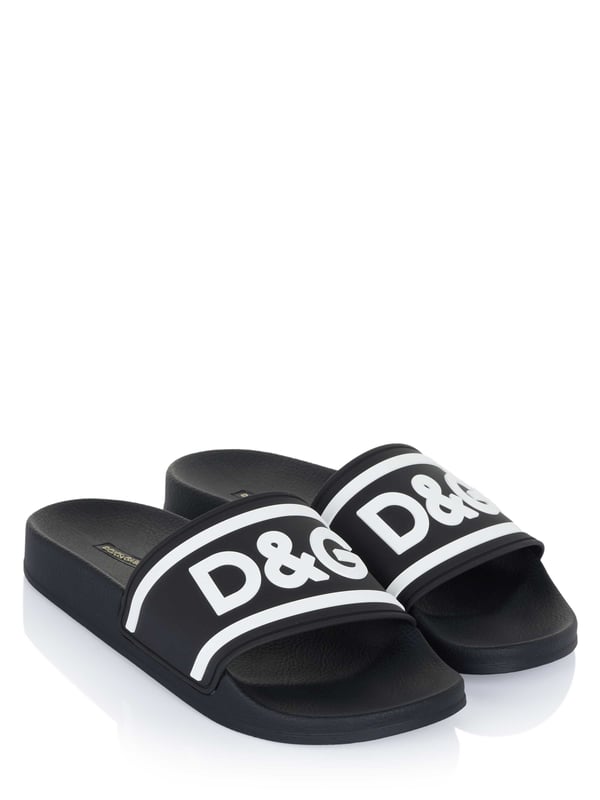 Sandalia Dolce & Gabbana Chanclas Dolce & Gabbana; Modelo: CS1732 B9L73 8B939; Mano de obra de alta calidad; Plantilla preformada; punta redonda; Detalles del logotipo de Dolce & Gabbana