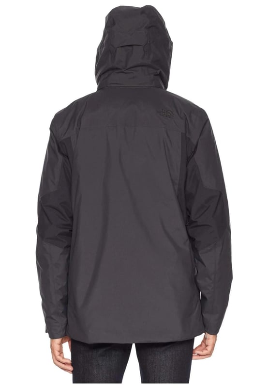 The North Face Mens Clement Triclimate Jacket Asphalt Grey Black