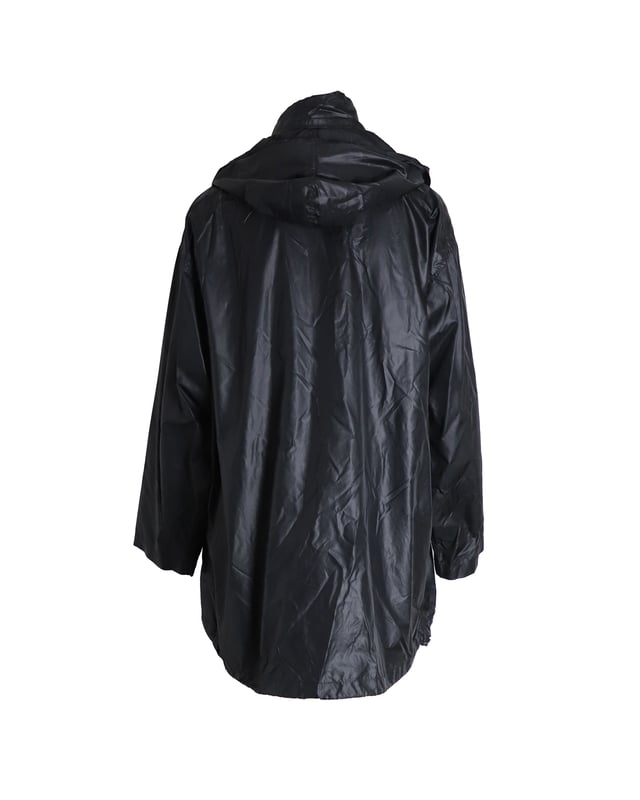 VINTAGE, RRP AS NEW
This Balenciaga Lightweight Hooded Windbreaker Jacket features a lightweight nylon material and a hooded design that is perfect for the wet weather. This jacket has a practical snap front closure, side pockets, and a drawstring hem. The iconic logo on the left chest adds to its appeal.

Balenciaga Lightweight Hooded Windbreaker Jacket in Black Nylon
Condition: Very good
Sign of wear: Detached chain on the interior
Material: Nylon
Color: Black
Size: FR34
SKU: 302525