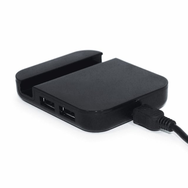 Aquarius 4 Port USB Hub Black