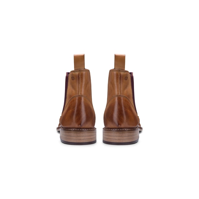 Mens Tan Leather Classic Chelsea Boots