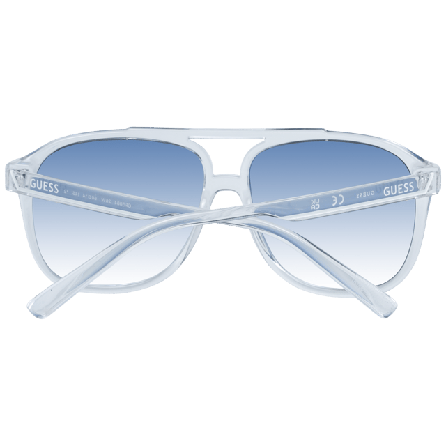 Gafas De Sol Guess Oval Originales Azul Claro, Mujer