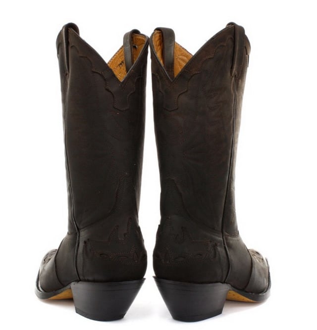 Featuring hand crafted premium leather on the brown upper and on the inner lining, this pair of boots offers a great amount of style and comfort. A high-quality detailed pattern is stitched on to the upper and a 1.5” stacked Cuban heel is introduced to compliment the high boot design. This boot was manufactured with a Grinders proprietary sole unit, that has been heat bonded to the welt using the Goodyear method, which is known for increasing the strength of the boot and ensuring durability for years to come. The sole is also fitted with a unique air cushion that allows for added flexibility and which adds to the long-lasting qualities of this boot. • Oily black leather upper • Goodyear Welted sole unit • Luxurious interior leather lining • Stacked 1.5” leather heels • Leather Soles • Made in Mexico