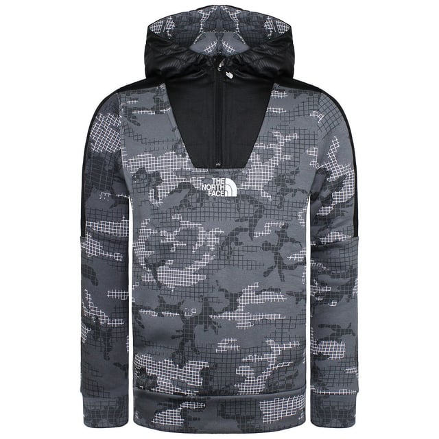 The North Face 1/4 Zip Up Kids Grey Printed Larsech Jacket is a stylish and functional outerwear piece designed to keep your child comfortable and protected during outdoor activities. Here are some key details about this specific jacket:

 1/4 Zip Design:  This jacket features a 1/4 zip front closure, allowing for easy on-and-off and providing ventilation options to regulate temperature during activity.

 Grey Printed Design:  The jacket comes with a unique grey printed design, adding a touch of style to your child's outdoor wardrobe.

 Durable Materials:  The North Face is known for its high-quality materials and craftsmanship, ensuring that this jacket is built to withstand outdoor adventures and maintain its integrity over time.

 Versatile Use:  This jacket is versatile and suitable for various outdoor activities, such as hiking, camping, and casual wear, making it a practical addition to your child's wardrobe.

 Lightweight and Packable:  It's designed to be lightweight and packable, making it easy to carry and ideal for on-the-go adventures or travel.

 Comfortable Fit:  The jacket is designed to provide a comfortable fit, allowing freedom of movement while maintaining warmth and protection.

 North Face Logo:  Like all North Face products, this jacket features the iconic North Face logo, a symbol of quality and outdoor adventure.

Please note that specific product details, features, and availability may change over time, and it's a good idea to visit The North Face's official website or contact their customer support for the most up-to-date information on this particular jacket, including any specific features or technology incorporated into its design.