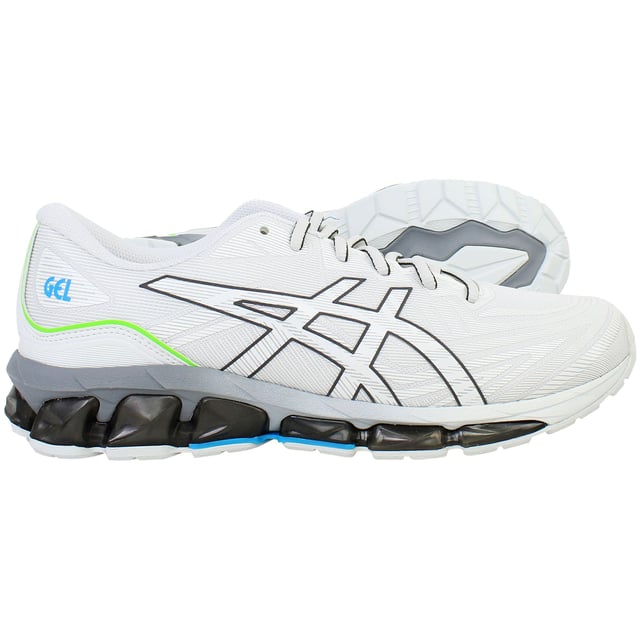 Erleben Sie 360 Grad Dämpfung und dynamische Performance mit den Asics Gel-Quantum 360 VII Herren Trainers. Entwickelt für energiegeladene Workouts und vielseitige Trainingseinheiten, kombinieren diese Trainers die durchgehende GEL®-Dämpfung mit reaktionsschneller Zwischensohlen-Technologie, um überlegenen Komfort und Stoßabsorption zu bieten. Das leichte, atmungsaktive Obermaterial sorgt für eine sichere, adaptive Passform, während die strapazierfähige Außensohle zuverlässigen Halt auf verschiedenen Oberflächen bietet.

Wesentliche Merkmale:
360 GEL® Dämpfungssystem:

Bietet allseitige Stoßabsorption vom Fersenbereich bis zu den Zehen und sorgt so für sanfte Übergänge und reduzierten Aufprall bei jedem Schritt.

Technisch fortschrittliches, atmungsaktives Obermaterial:

Hergestellt aus leichtem Mesh, das die Luftzirkulation fördert und sich an Ihren Fuß anpasst, um während intensiver Aktivitäten eine sichere, bequeme Passform zu gewährleisten.

Reaktionsschnelle Zwischensohlen-Technologie:

Optimiert für Energierückgabe, minimiert dieses Zwischensohlen-Design die Ermüdung, indem es einen dynamischen und effizienten Gang liefert.

Strapazierfähige Gummiaußensohle:

Entwickelt mit hochabriebfestem Gummi für verbesserte Traktion und Stabilität auf verschiedenen Oberflächen, unterstützt agile Bewegungen.

Modernes, vielseitiges Design:

Elegante Ästhetik kombiniert mit funktionaler Leistung macht diese Trainers ideal für sowohl anspruchsvolle Trainingseinheiten als auch für den täglichen Gebrauch.

Erhöhen Sie Ihr Workout-Erlebnis mit den Asics Gel-Quantum 360 VII Herren Trainers – wo innovative Dämpfung auf außergewöhnliche Unterstützung und Stil trifft.