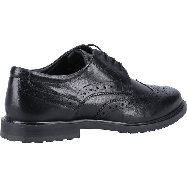 Hush Puppies Dames/Dames Verity Leren Brogues (Zwart octrooi)