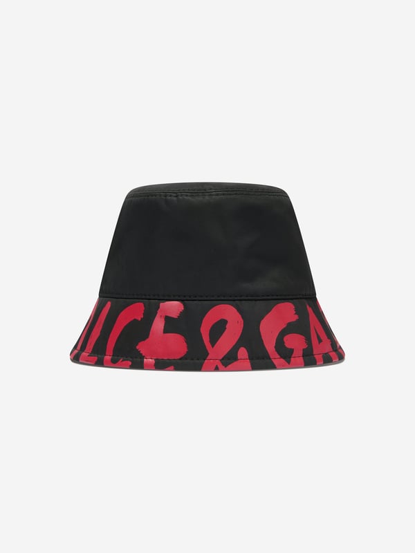 Dolce Gabbana Kids Boys Reversible Animal Print Bucket Hat