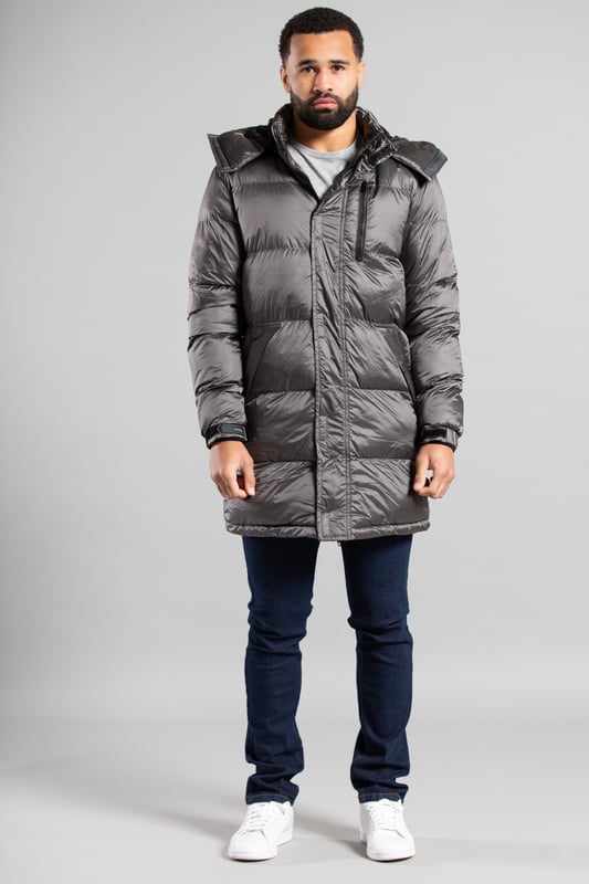High shine sales puffer jacket men