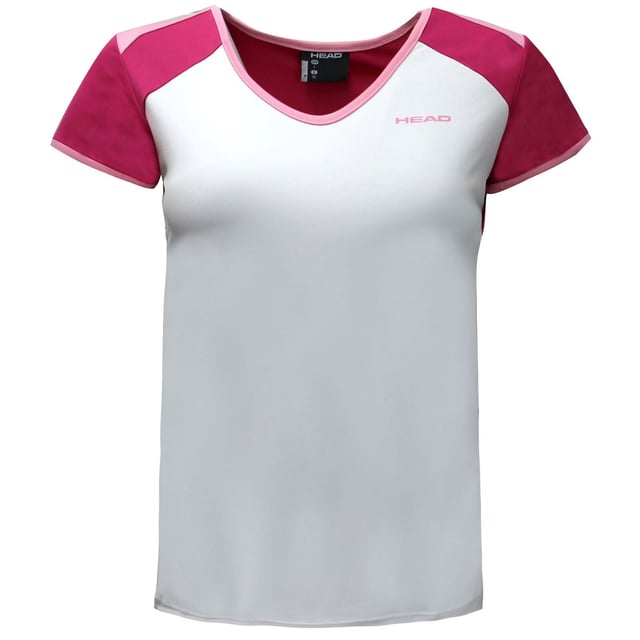 Camina de la cabeza Victoria Junior Camiseta V Campo de entrenamiento Top Top White Pink 816043 152