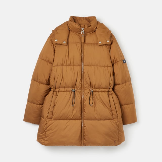 Joules Womens Holsworth Padded Quilted Hooded Winter Coat