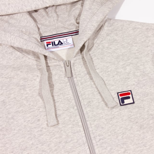 Fila Light Grey Marl Melvin Zip up Hoodie