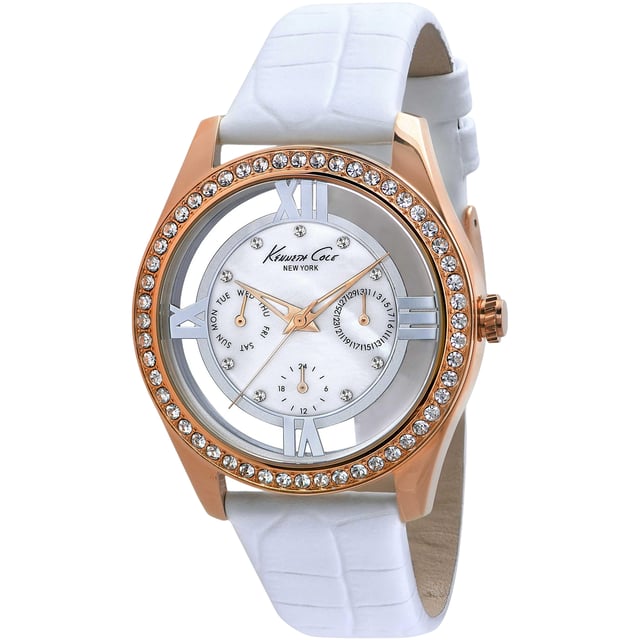 Kenneth Cole IKC2794 - Damenuhr Quarz aus Edelstahl• Material: Edelstahl• Glas: Mineral• Armband: Leder• Farbe: Rosegold• Wasserbeständigkeit: 0 m (0 ATM)• Gehäusegröße: 40 mm