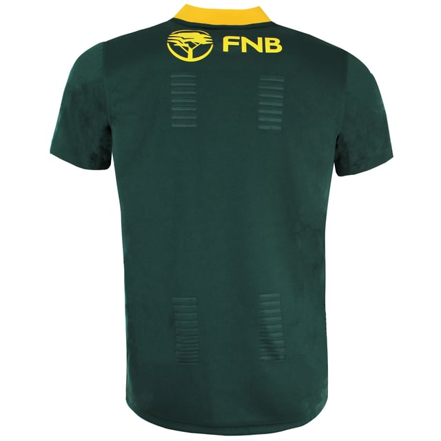 This t-shirt is designed specifically for fans and supporters, offering both comfort and a bold display of national pride.

Featuring a striking green color, this t-shirt embodies the iconic hues associated with South African sports teams. It showcases a clean and contemporary design with the ASICS logo prominently displayed on the front, emphasizing the brand's commitment to quality and performance.

Constructed from high-quality materials, this t-shirt ensures a comfortable fit and durability. The fabric is soft, lightweight, and breathable, making it suitable for wearing during sports events, casual outings, or simply as everyday attire. The short sleeves provide freedom of movement, allowing you to cheer and celebrate with ease.

The South Africa SB Fan Jersey is not only stylish but also functional. It incorporates moisture-wicking technology that helps to keep you cool and dry, even during intense moments of cheering or physical activity. This feature is especially beneficial for fans who want to stay comfortable and focused on supporting their team.

The t-shirt is designed with a regular fit, providing a relaxed and casual look that suits various body types. It can be paired effortlessly with jeans, shorts, or athletic bottoms, allowing you to showcase your team allegiance in style.

Whether you're attending a match, gathering with fellow fans, or simply showing your support for South African sports, the ASICS South Africa SB Fan Jersey Short Sleeve Green Men's T-Shirt is a must-have addition to your wardrobe. Its combination of vibrant design, comfort, and functionality ensures that you can proudly represent your favorite team wherever you go.