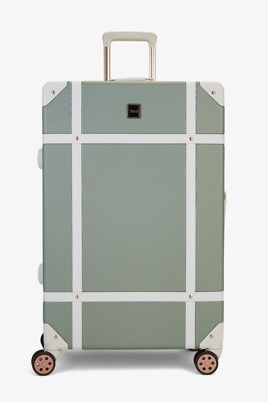 Wir stellen den Vintage-Hartschalenkoffer vor – eine Mischung aus klassischer Ästhetik und zeitgenössischer Funktionalität, exklusiv entworfen für moderne Entdecker. Dieses vom Kofferraum inspirierte Meisterwerk verkörpert zeitlosen Charme gepaart mit leichter Bauweise und robuster Haltbarkeit. Designmerkmale: Eine harmonische Mischung aus klassischen und modernen Designelementen. Müheloses Gleiten mit 8 leichtlaufenden Rädern und einem Teleskopgriff. Hergestellt aus schlagfestem Hartschalen-ABS-Material für ultimativen Schutz. Verstärkte Ecken schützen vor den Strapazen der Gepäckabfertigung. Das integrierte, von Travel Sentry zugelassene TSA-Zahlenschloss sorgt für kompromisslose Sicherheit. Erleben Sie ein luxuriöses Innenleben mit weichem Innenfutter, einem Mesh-Trennfach und einer Reißverschlusstasche für organisiertes Packen. Der Koffer verfügt außerdem über eine praktische Innentasche mit Reißverschluss und elastische Packgurte, die dafür sorgen, dass Ihre Sachen während Ihrer Erkundungen sicher an ihrem Platz bleiben. Werten Sie Ihr Reiseerlebnis mit dem Vintage-Hartschalenkoffer auf – ein Symbol für Stil, Haltbarkeit und Komfort für den modernen Entdecker. Größen: Kabine: 55 x 35 x 22 cm, 3 kg, mittel: 68 x 45 x 26 cm, 4 kg, groß: 78 x 50 x 29 cm, 5 kg, komplettes Set mit 3 Größen: Kabine + mittel + groß. Hinweis: Dieses Produkt ist in mehreren Größen erhältlich Sie erhalten alle auf den Bildern gezeigten Größen