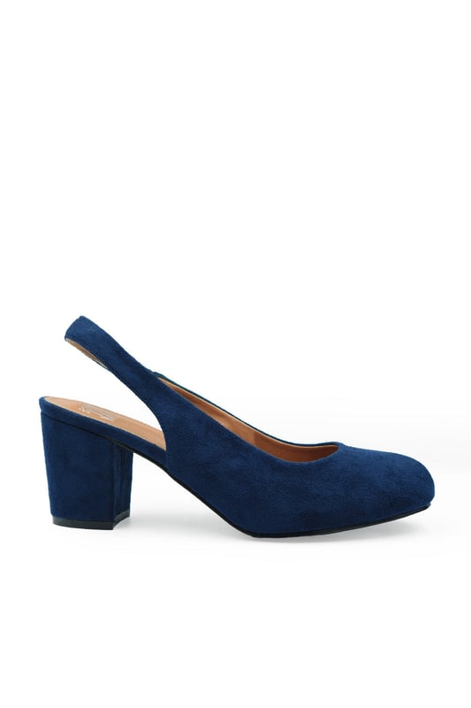 Wide fit navy slingback shoes 2025
