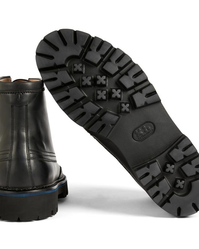Waxy Leather Moccasin Boot