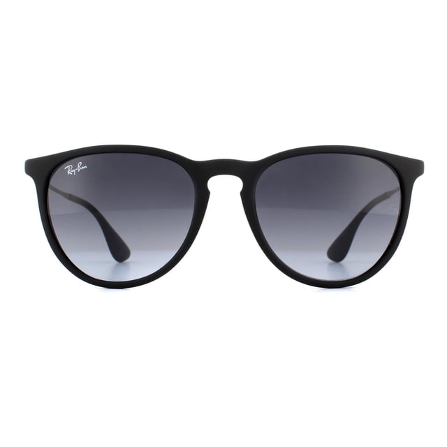 Ray-Ban Sunglasses 4171 Rubberised Black Grey Gradient 622/8G this retro inspired sunglass feature a cool twist with the acetate frame merging into the metal arms and back into acetate on the temple tips. Awesome!