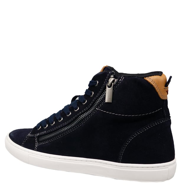 Level up your everyday trainer collection with the Ilford High Top Trainers, featuring soft suede leather uppers and a classic lace up design. Complete with a zip fastening for a trend-led feel and easy to wear style.