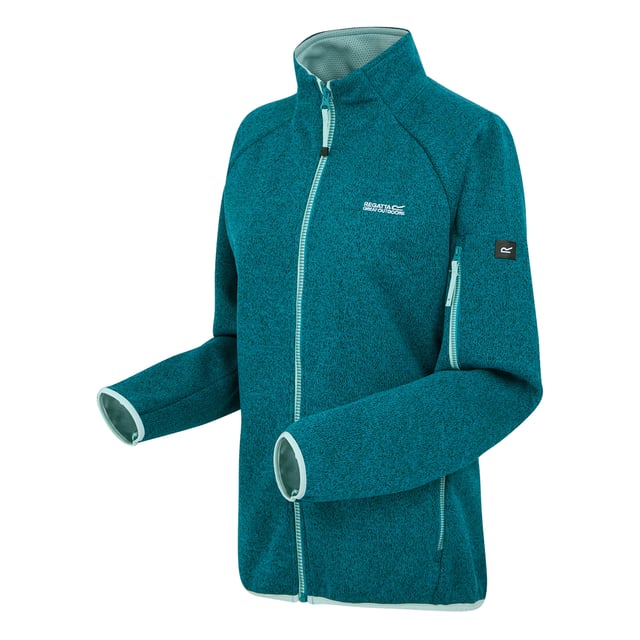 100% Recycled Polyester. Fabric: Fleece. Design: Logo. Fabric Technology: Durable. Neckline: High-Neck. Sleeve-Type: Long-Sleeved. Stretch Binding to Armholes & Hem. Pockets: 1 Sleeve Pocket, 2 Side Pockets, Zip. Fastening: Full Zip. 8 UK: 32 in. 10 UK: 34 in. 12 UK: 36 in. 14 UK: 38 in. 20 UK: 45 in. 22 UK: 48 in. 24 UK: 50 in. 26 UK: 52 in. 18 UK: 43 in. 16 UK: 40 in.