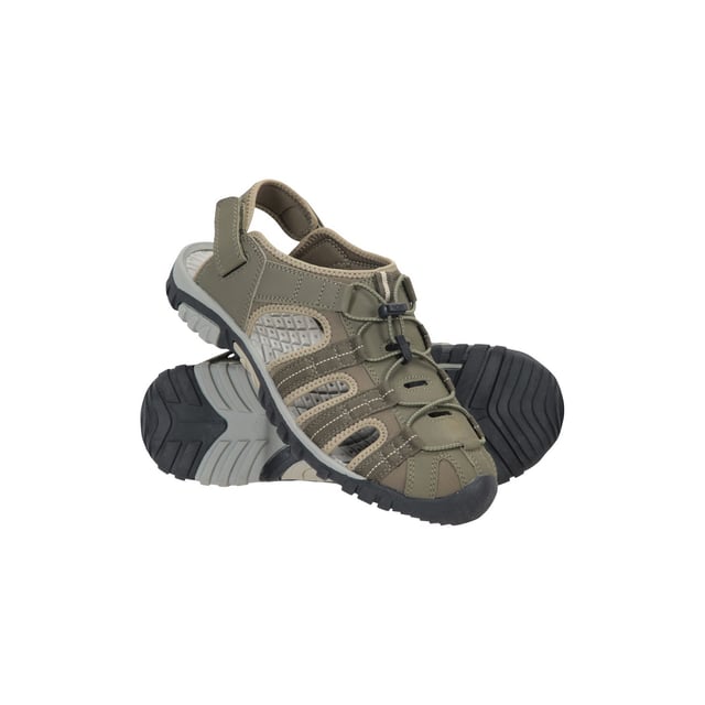 Upper: Neoprene. Lining: Neoprene, Soft. Insole: Cushioned, EVA. Outsole: High Traction. Removable Heel Strap. Flat Heel. Design: Contrast Detail. Toe Style: Round. Fastening: Drawstring, Elastic, Touch Fastening Strap.