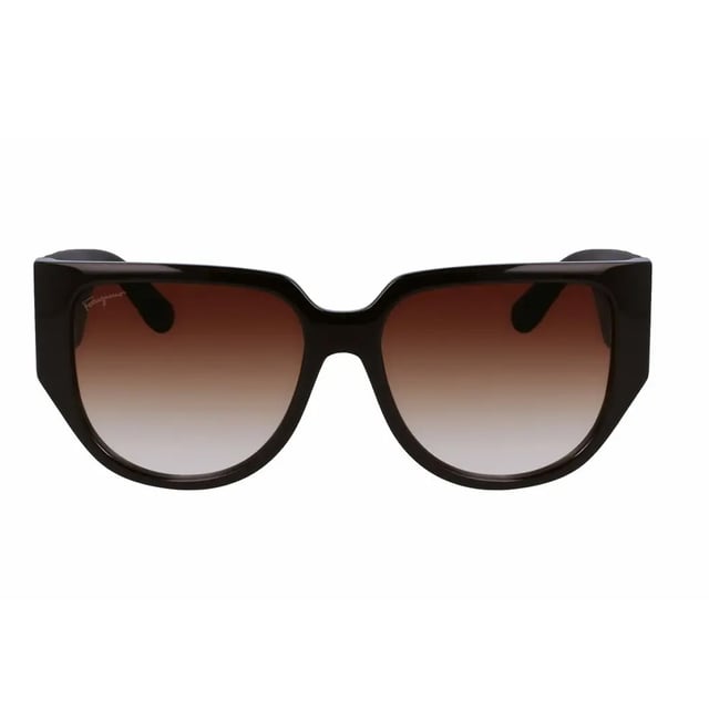 SF1088SE sunglasses with acetate frame.

 Shape and design:
 - These Salvatore Ferragamo glasses have an oversized silhouette.

 Frame Material:
 - The frame of these glasses is made of acetate, a plastic material.
 - Acetate provides durability, flexibility and a smooth finish to the frame.

 Acetate temples:
 - The temples are also made of acetate, matching the frame material.
 - The acetate on the temples makes them light and comfortable to wear.

 Brand details:
 - Salvatore Ferragamo brand engraving on the lens.
 - These design elements help to clearly identify the model as part of the Salvatore Ferragamo eyewear collection.

 Glasses:
 - The lenses are of high quality.
 - These lenses provide excellent UV protection and crisp, clear vision.
 Measures: Lens width: 57 mm. Bridge: 16 mm. Temples: 140 mm.
 Composition: Acetate
 Care:
Use a soft, clean microfiber cloth to clean your sunglasses. This type of cloth will not scratch the lenses.
 Avoid using abrasive cleaning products, detergents, alcohol or acetone, as they can damage lenses and anti-reflective treatments.
