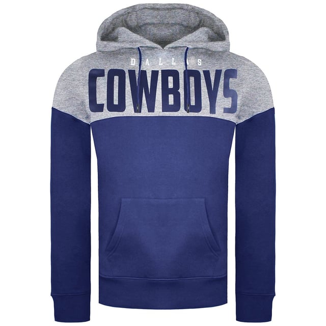 The Fanatics NFL Dallas Cowboys Paneled Men's Hoodie is a stylish and comfortable hoodie designed for fans of the Dallas Cowboys NFL football team. Here are some key features and details about this hoodie:

 Official NFL Merchandise:  This hoodie is an officially licensed NFL product, ensuring authenticity and quality.

 Team Logo and Colors:  The hoodie typically features the Dallas Cowboys' team logo and colors, allowing fans to proudly display their support for the team.

 Paneled Design:  The paneled design adds a stylish and sporty touch to the hoodie's appearance, making it suitable for game days, casual wear, or outdoor activities.

 Hooded Design:  The attached hood provides extra warmth and protection on cooler days. It can be adjusted for a personalized fit.

 Kangaroo Pocket:  Many hoodies of this type come with a kangaroo-style front pocket that offers convenient storage and a place to warm up your hands.

 Durable and Comfortable Fabric:  The hoodie is typically made from a blend of comfortable and durable materials, allowing you to stay cozy while supporting your favorite NFL team.

 Ribbed Cuffs and Hem:  Ribbed cuffs and a hem provide a secure fit, preventing cold air from entering and maximizing warmth.

 Versatile Use:  This hoodie is suitable for various occasions, including game days, watching football, casual wear, or outdoor activities.

 Easy Care:  Cleaning and maintaining the hoodie is usually straightforward, as it is machine washable, making it a practical choice for fans.

 Available in Various Sizes:  Fanatics often offers a range of sizes to ensure a comfortable fit for fans of different body types.