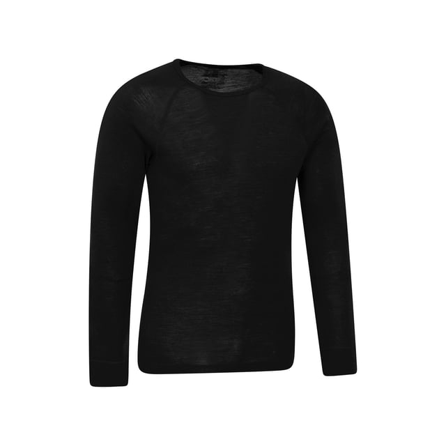 80% Merino Wool, 20% Polyester. Design: Plain. Sleeve-Type: Long-Sleeved. Neckline: Round Neck. Fabric Technology: Anti-Odour, Antibacterial, Breathable, Isotherm, Lightweight, Moisture Wicking, Quick Dry.