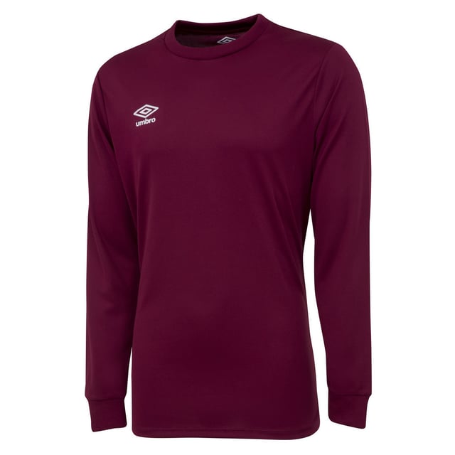 100% Polyester. Fabric: Micro Eyelet. Design: Logo. Neckline: Crew Neck, Ribbed. Sleeve-Type: Long-Sleeved. Cuff: Ribbed.