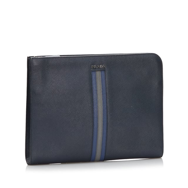 Prada saffiano clutch clearance bag