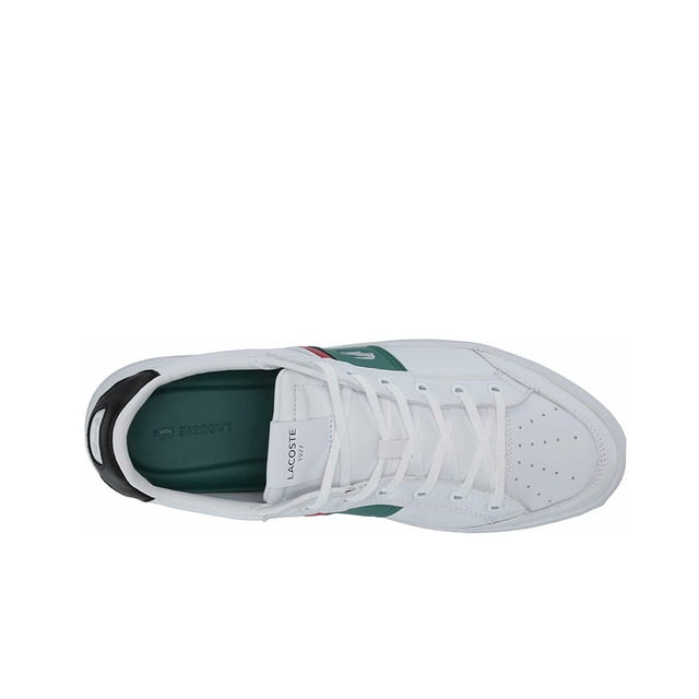 Lacoste Courtline 120 2 Entrena de cuero suave de cuero blanco Lace-up 39CMA0048 082