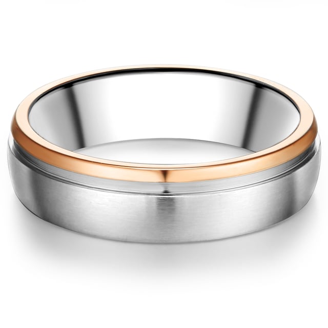 Simple, but Oho! Who says that a engagement ring has to glitter? This extravagant creation of the 1934 manufactory in 1934 does not require gemstone and inspires solely with exceptional materials and extraordinary design. The stainless steel tires in Bicolor optics are partially gilded in the trendy rose gold tone and fascinates at second glance through a narrow groove contour. Advantage: stainless steel is not only scratch-resistant and durable, but also convinces with an excellent price-performance ratio. A engagement ring for trend -conscious women - and also an eye -catcher as a bridal jewelry!