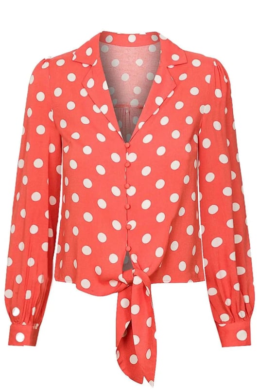 Featuring a tie front design and long sleeves, style with smart trousers or jeans Complete the look with a your favourite necklace. Fit: Regular, Sizing: As expected