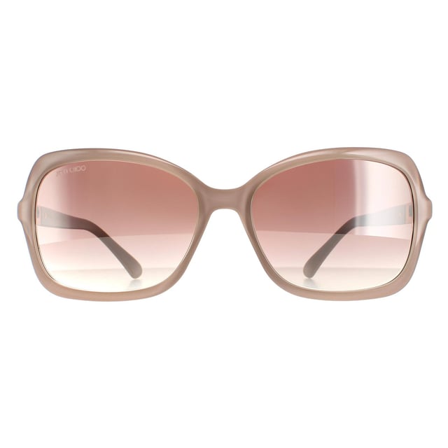 Jimmy Choo Butterfly dames naakt bruin zilveren spiegel bett/s bett/s zijn een modieuze vlinderstijl gemaakt van lichtgewicht acetaat. Het Jimmy Choo -logo bevat op de slanke tempels voor merkauthenticiteit.