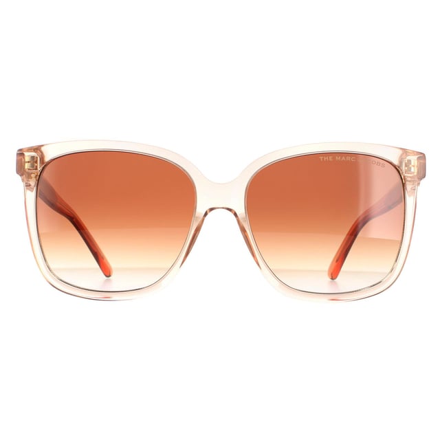 Marc Jacobs Square Womens Orange Beige  Brown Gradient  MARC 582/S  Sunglasses are a fashionable square style crafted from lightweight acetate. The Marc Jacobs logo is embedded on the slender temples for brand authenticity.
