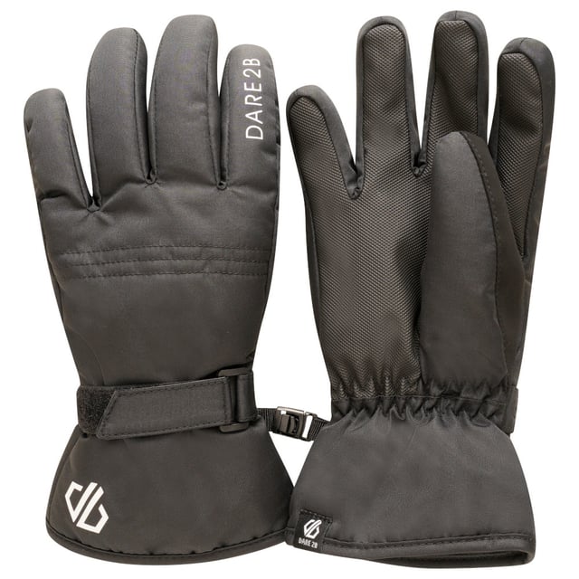 Polyester fabric with waterproof insert. Water repellent finish. High loft polyester insulation - 60gsm. Thinsulate lined. Synthetic nubuck thumb. Textured gripped palm. Elasticated wrist. Adjustable cuffs. Non snag hook and loop wrist fastener. Secure clip attachment. This product recycled 1 plastic bottles (500ml size).