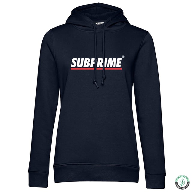 Dames hoodie van het merk Subprime. De hoodies van Subprime zijn gemaakt van 80% organisch katoen en 20% gerecycled polyester, goed voor mens en natuur! Het zachte katoen zorgt voor een heerlijk draagcomfort. De hoodie heeft een normale pasvorm.  Merk: SubprimeModelnaam: Wmn Hood StripeCategorie: dames hoodieMaterialen: organisch katoen, gerecycled polyesterKleur: navy blauw