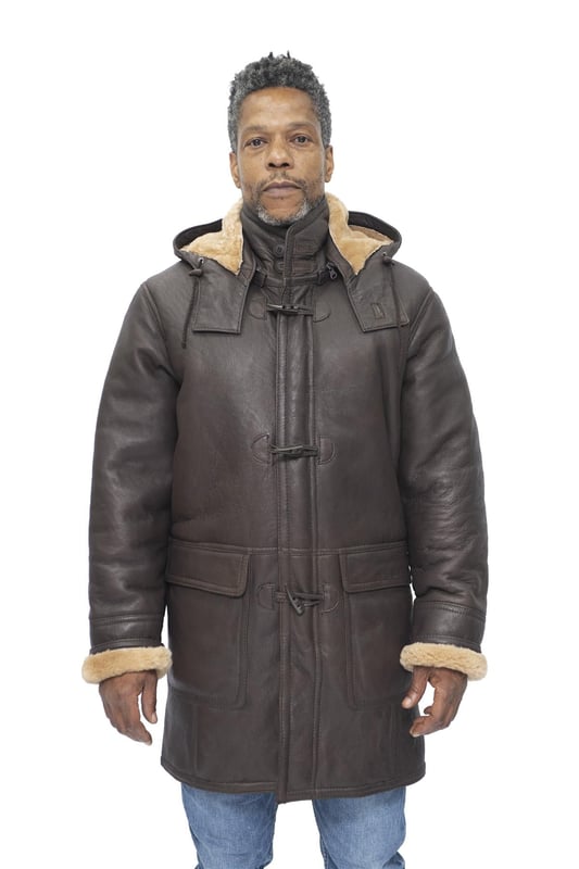 Mens sheepskin clearance lined jacket
