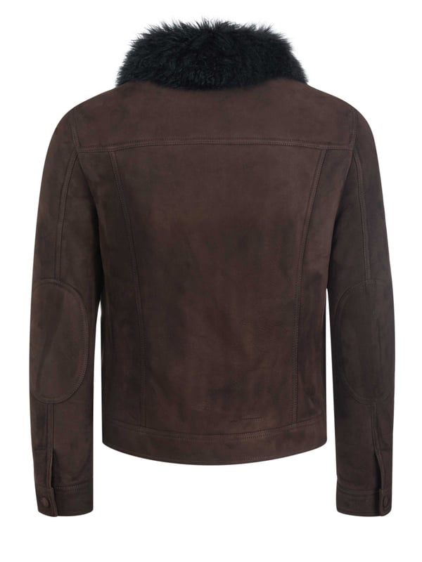 100% piel de cordero; chaqueta de cuero Pal Zileri;  Modelo: N36PS745---48834 47;  Mano de obra de alta calidad;  Piel suave;  cuello clásico;  Dos bolsillos delanteros;  Dos bolsillos en el pecho;  Cierre: tira de botones;  Detalles del logotipo de Pal Zileri