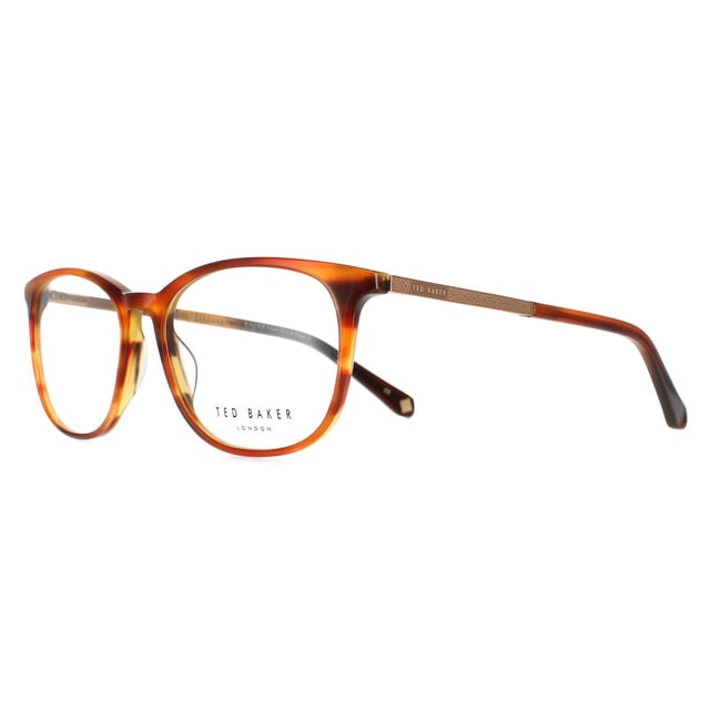 Ted Baker Round Mens Cognac Horn TB8219 Archer Glasses Frames