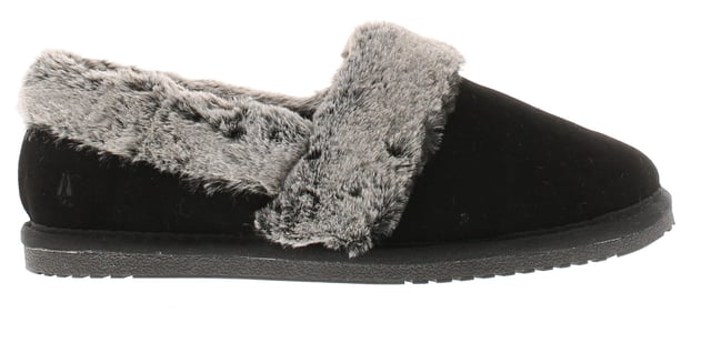 Hush Puppies Womens Slippers Full Fluffy Ariel Suede Leather black Hush Puppies Womens Slippers Full Fluffy Ariel Suede Leather Black. Suede Upper. Faux Fur Lining. Tpr Sole. Footwear Slippers.
