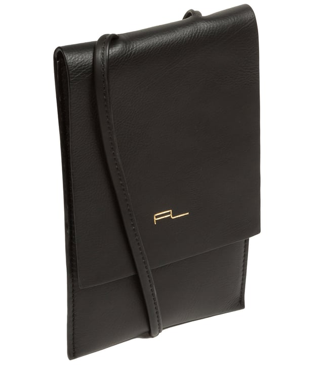 The 'Rina' cross body phone bag from Pure Luxuries London's Knightsbridge Collection is handcrafted from gold standard Nappa leather with a super-soft and smooth finish. The 100% cotton lined main compartment is a simple slip pocket concealed under a fold-over top. The crescent design under the fold-over top allows for ease of access to your essentials which ensures they are secured. A unique slip design leather strap with a maximum drop length of 70cm adorns this accessory. The minimalist Pure Luxuries logo is embossed in gold foil for a beautifully simple finishing touch.