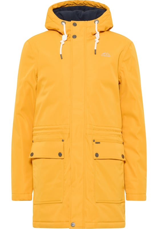 Eine entspannte Winterzeit garantiert Ihnen die wattierte Arctic-Winterjacke von Outdoor-Profi ICEBOUND. Das beschichtete Material ist wind- und wasserabweisend, während die Polar-Fleece-Innenseite für isolierte Wärme sorgt. Äußerlich überzeugt der Parka durch sein zeitloses Design, dass durch die großen aufgesetzten Pattentaschen optimiert wird. Weitere Merkmale sind das innen liegende Zugband in der Taille, die Rippstrickbündchen an den Ärmeln sowie die Kapuze mit starker Kordel. Als sehr praktisch erweisen sich die Function Straps im Inneren des Parkas, wodurch Sie den Mantel wie ein Rucksack über Ihre Schultern tragen können.  Winterparka